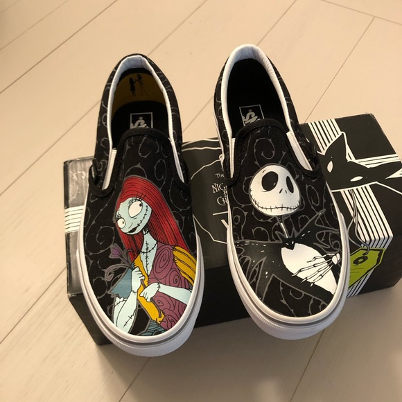 Vans Shoes - Vans Nightmare Before Christmas Jack & Sally Slip-On Size 5 Men/6.5 Women